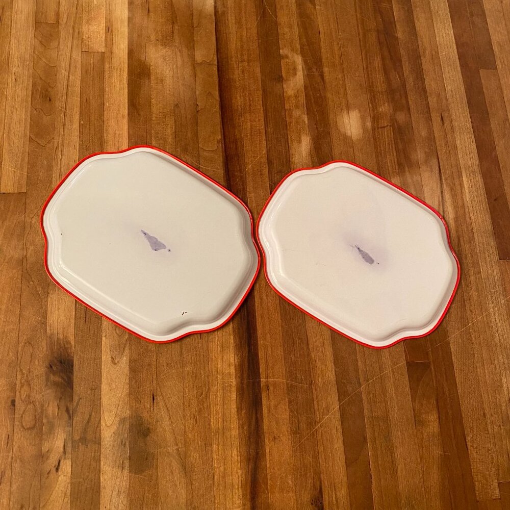Strawberry Tin Trays Set of 2 - Picture 8 of 8
